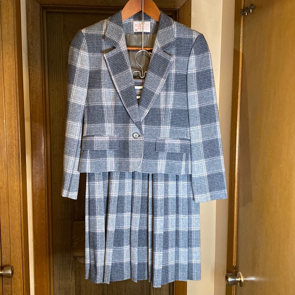 Made in USA! Vintage Pendleton Petite Matched Set! Size 6 Skirt +Top Beautiful!